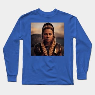 Viking Shield Maiden Long Sleeve T-Shirt